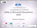 2010/MicrosoftSharePoint2010/LINQ-MicrosoftSharePoint-AndreasAschauer